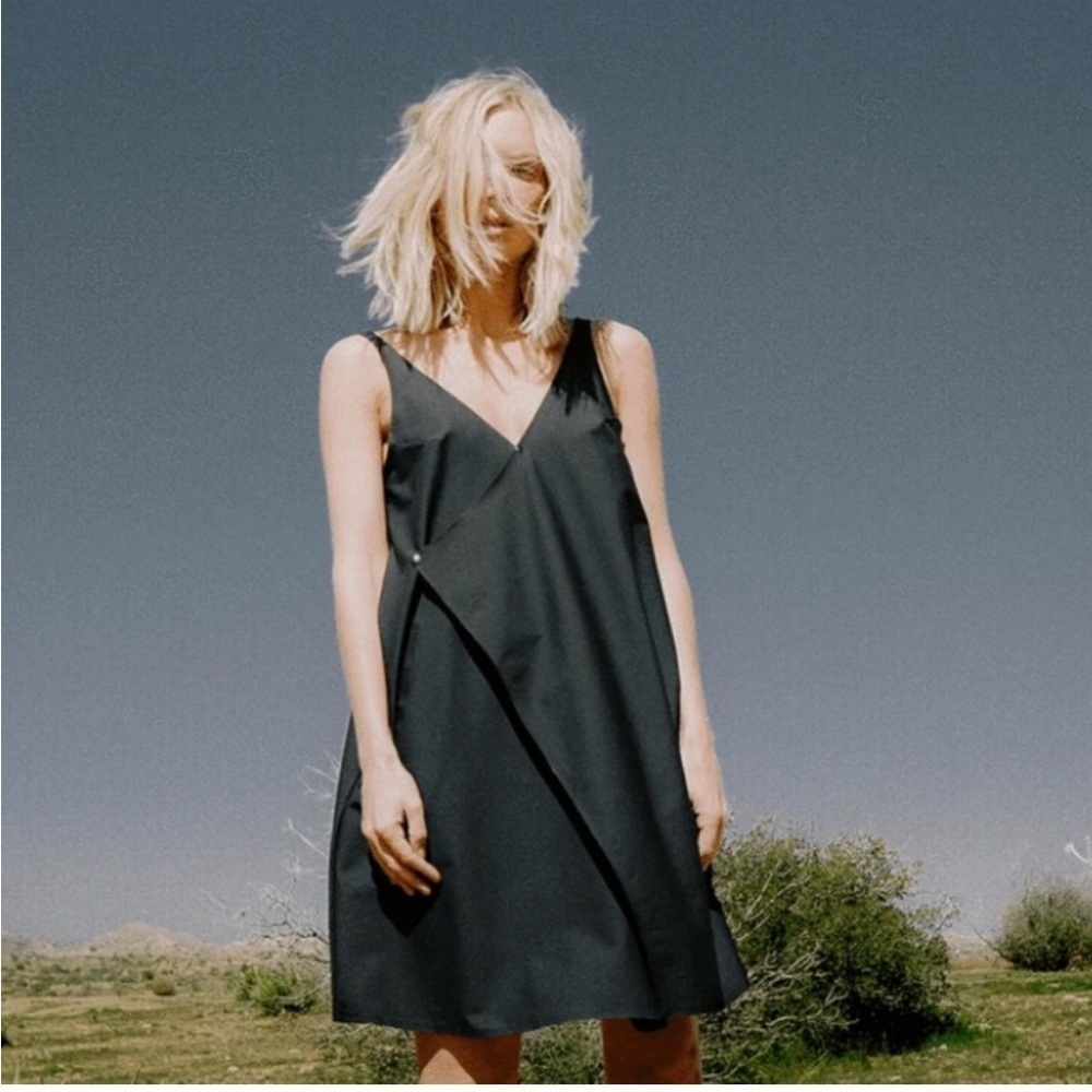 ADAY Over In One Wrap Dress Black